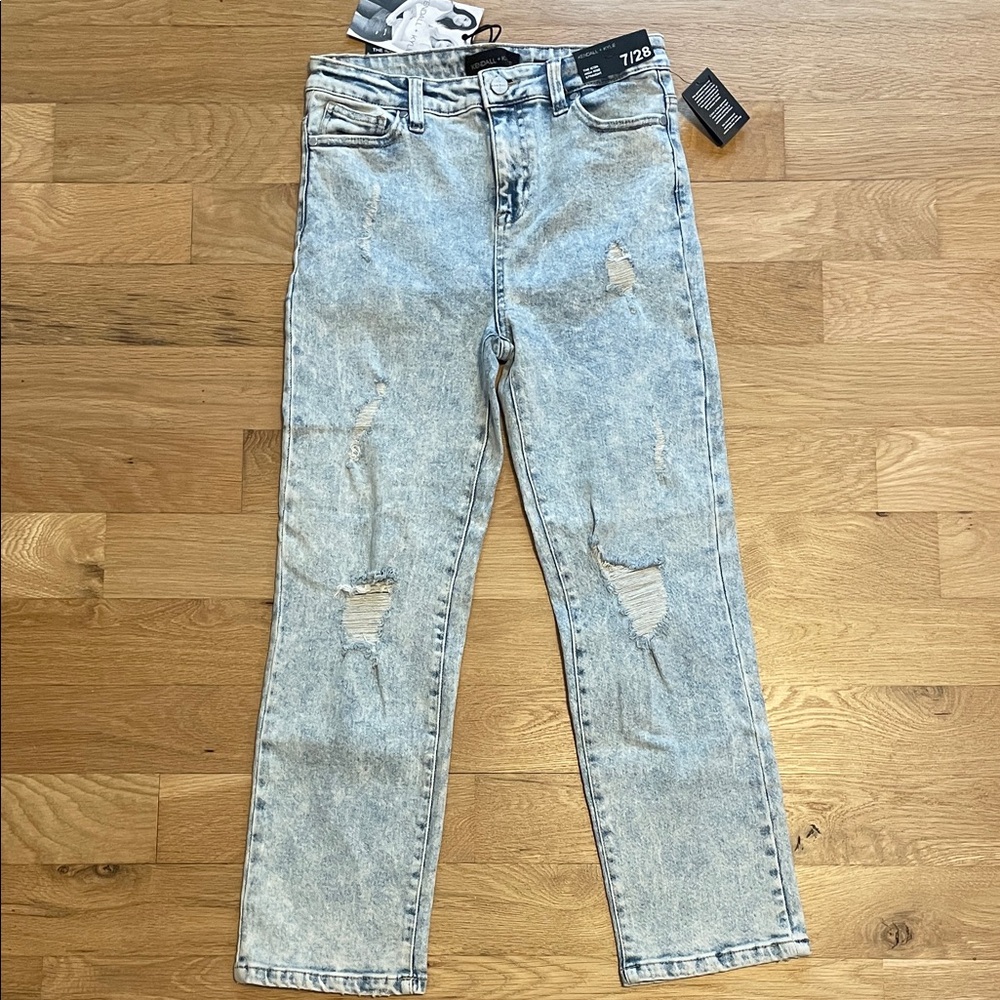 Kendall & Kylie Light Blue Ripped Denim Jeans